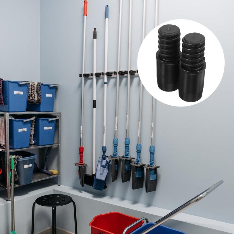 Uonlytech 2Pcs Threaded Broom Handle End Adapter Replacement for Metal Pole Mop and Broom Handles 2.16X0.78 Inch Sweeping Supplies - Image 2